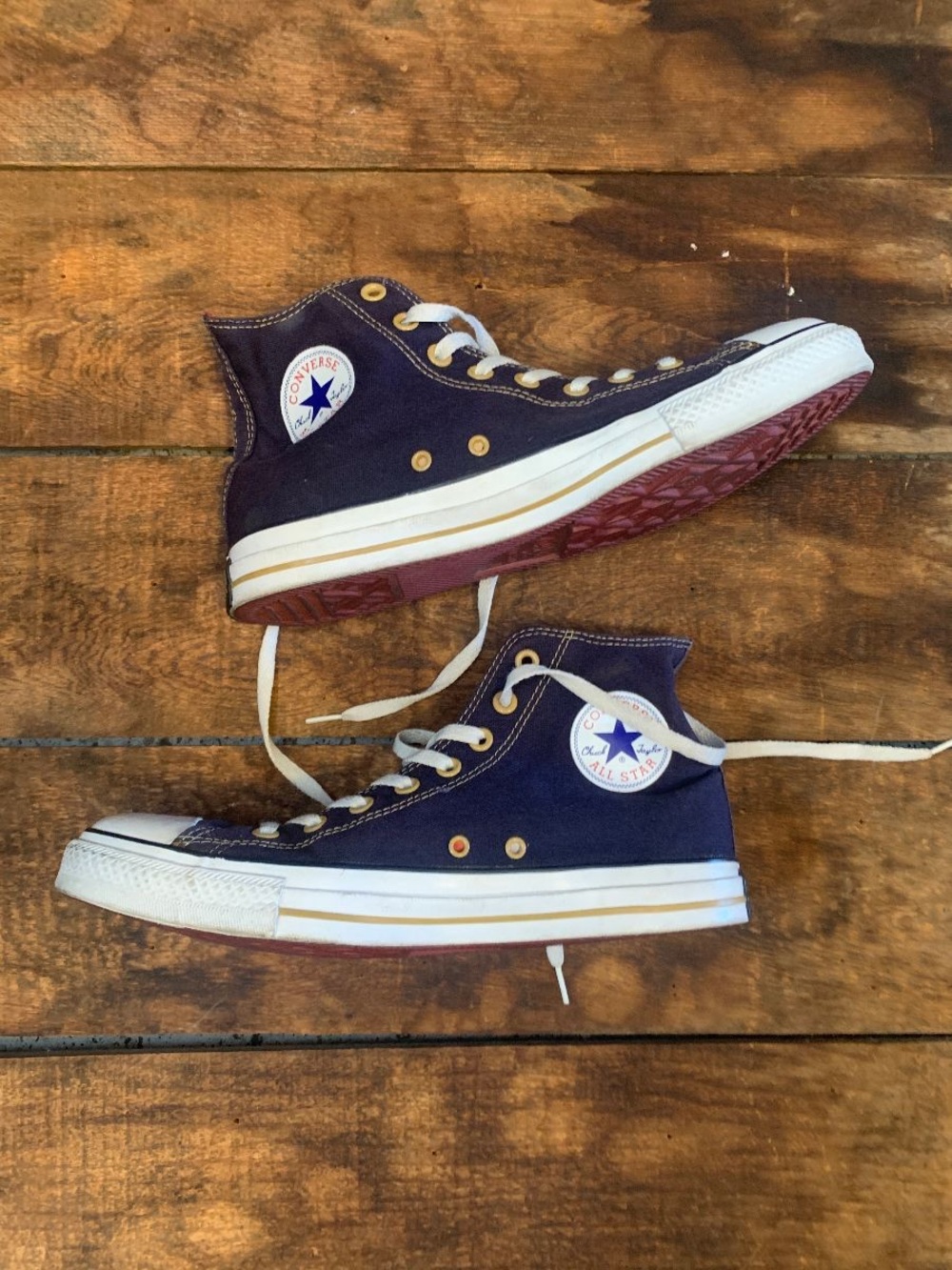 Converse Kids Navy and White High Top Sneakers